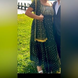 Green Lehenga Choli For Women Georgette Party Wear Lehenga Choli